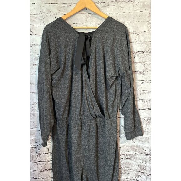 Victoria's Secret‎ Gray One Piece Romper Jumpsuit Long Sleeve Back Cutout  XL - Picture 3 of 5